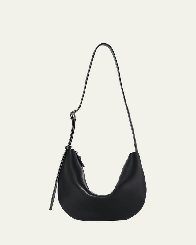 Jouvette Crescent Shoulder Bag in Leather